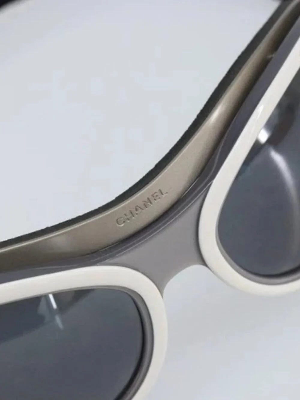 CHANEL Goggles Sunglasses plastic Black CC Auth SW1992